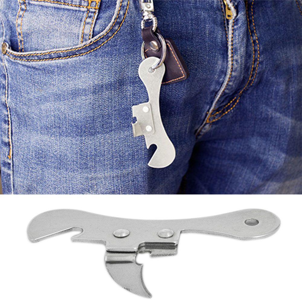 2 In 1 Gadgets Beer Wine Stainless Steel Can Opener Multi-functional Bottle