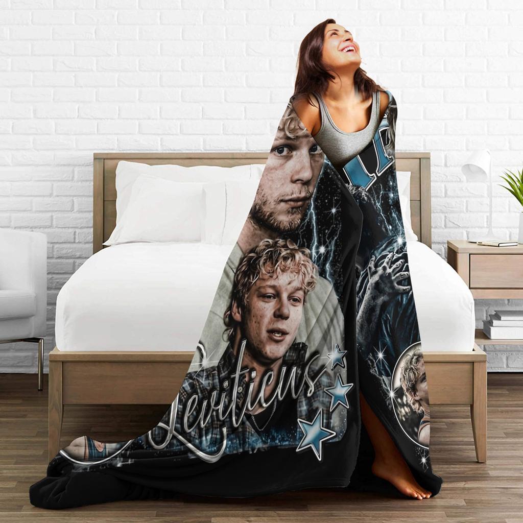 90s Ryan Leviticus 2026 Horror Movie Blankets Flannel Print Super Warm Throw Blankets for Sofa Travel Bedding Throws