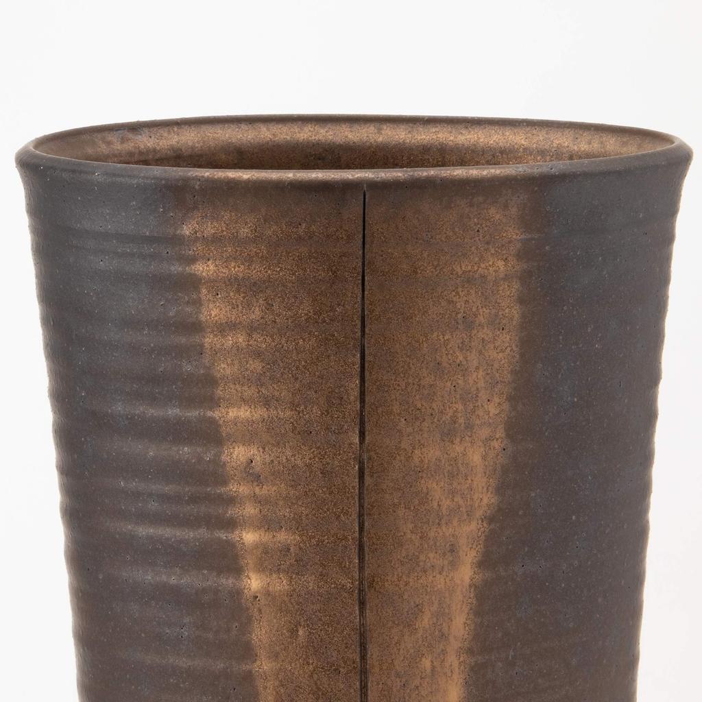 Посуда Сигараки Ваза Хечимон Цветочная основа Большая вертикальная керамика Итидзё Кинсай MR-1-2607