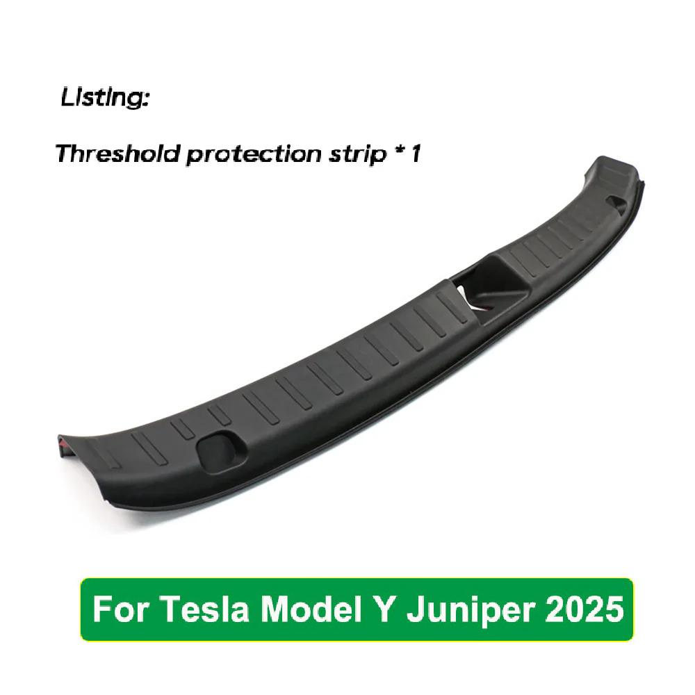For Tesla New Model Y LAUNCH 2025 Juniper Rear Trunk Threshold Strip Bumper Protector Guard TPE Anti Scratch Protection Lid