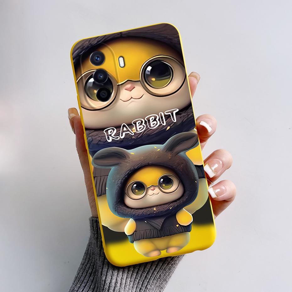 For Huawei NOVA Y70 Case Silicon Back Cover Cute Rabbit panda Phone Case For Huawei NOVA Y70 NOVAY70 NovaY 70 6.75" Bumper Coque
