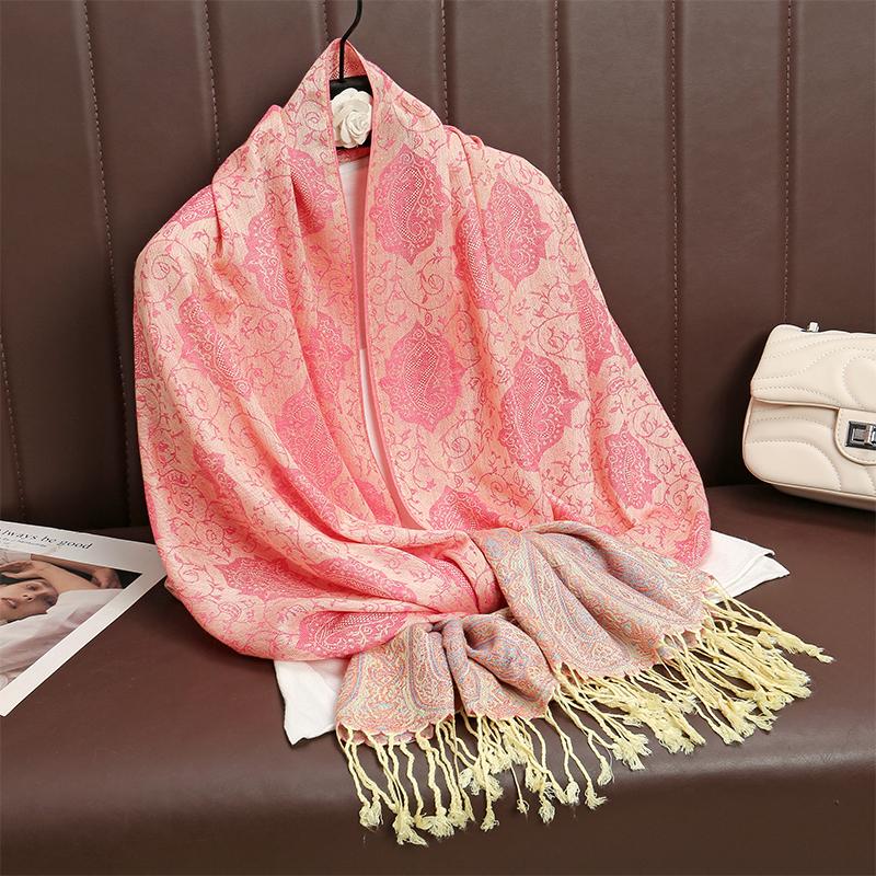 Luxury Thick Cashmere Scarf Women Print New Wraps Pashmina Travel Poncho Warm Blanket Winter Bufanda Shawl Female Stoles