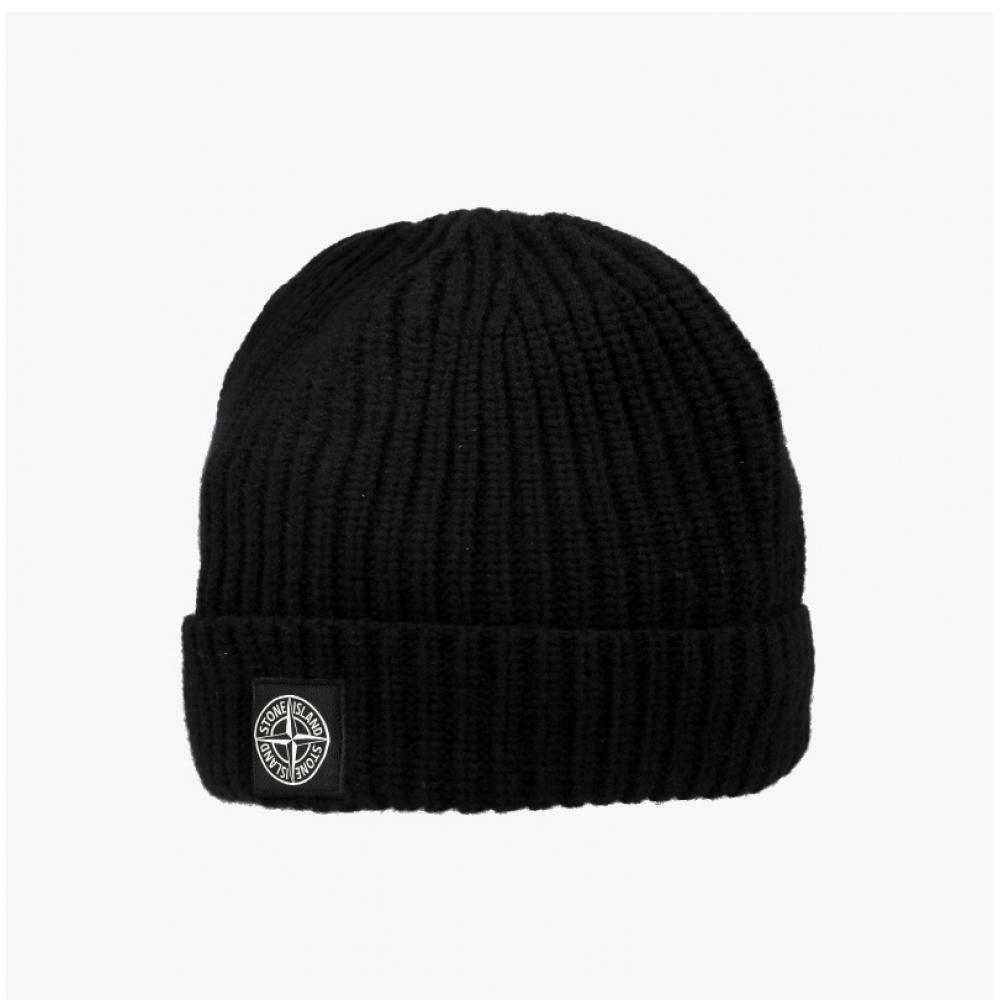 Stone Island Mini Wappen Logo Patch Beanie K2s15n100012