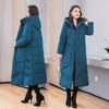 Новая хлопковая одежда для женщин среднего и пожилого возраста, литературные и ретро-застежки, свободный этнический стиль, длинное утепленное пальто