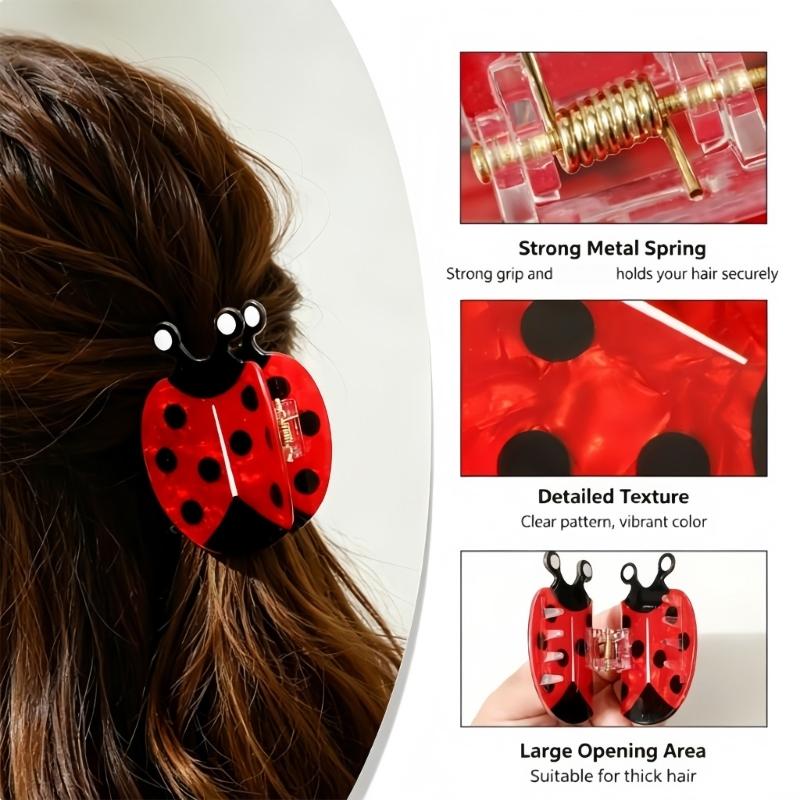 Милая Заколка-Клешня для Волос с Животным, Компактный ПВХ Аксессуар для Волос для Повседневного Ношения, Дорожного Стайлинга и Декоративного Удержания Волос