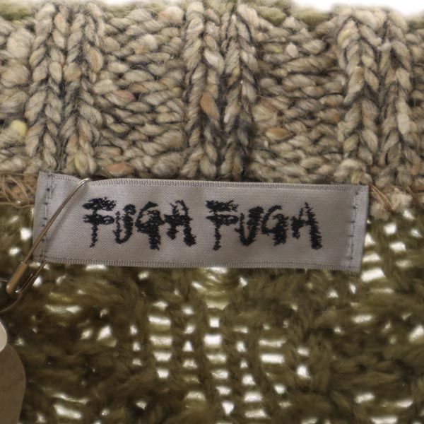 Неиспользованный FUGA FUGA сделано в Японии Свитер с длинным рукавом из смесовой шерсти Женский Б/у