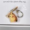Spoof Creative Internet Celebrity Cute Pet Keyring Funny Shiba Inu Confusing Dog Keychain Bag Decoration Car Key Accessories