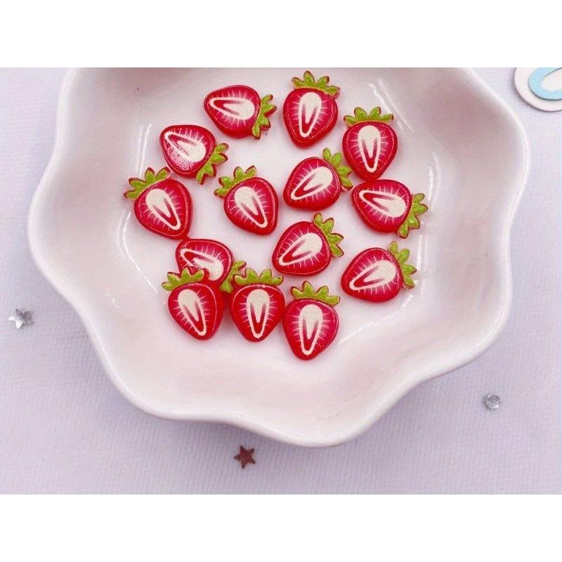 Мини Милые Мультяшные Фрукты Клубника Яблоко Украшения DIY Украшение Аксессуары для Ногтей и Волос