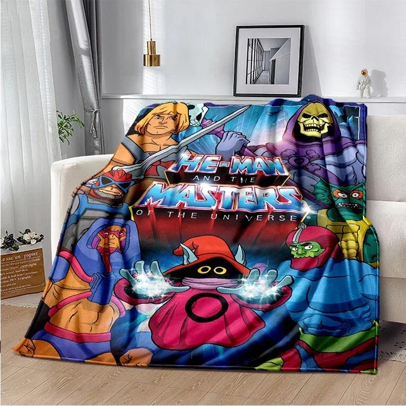 3D Printed Masters of The Universe Anime Blanket Cartoon He-Man Flannel Soft Comfortable Living Room Sofa Bed s
