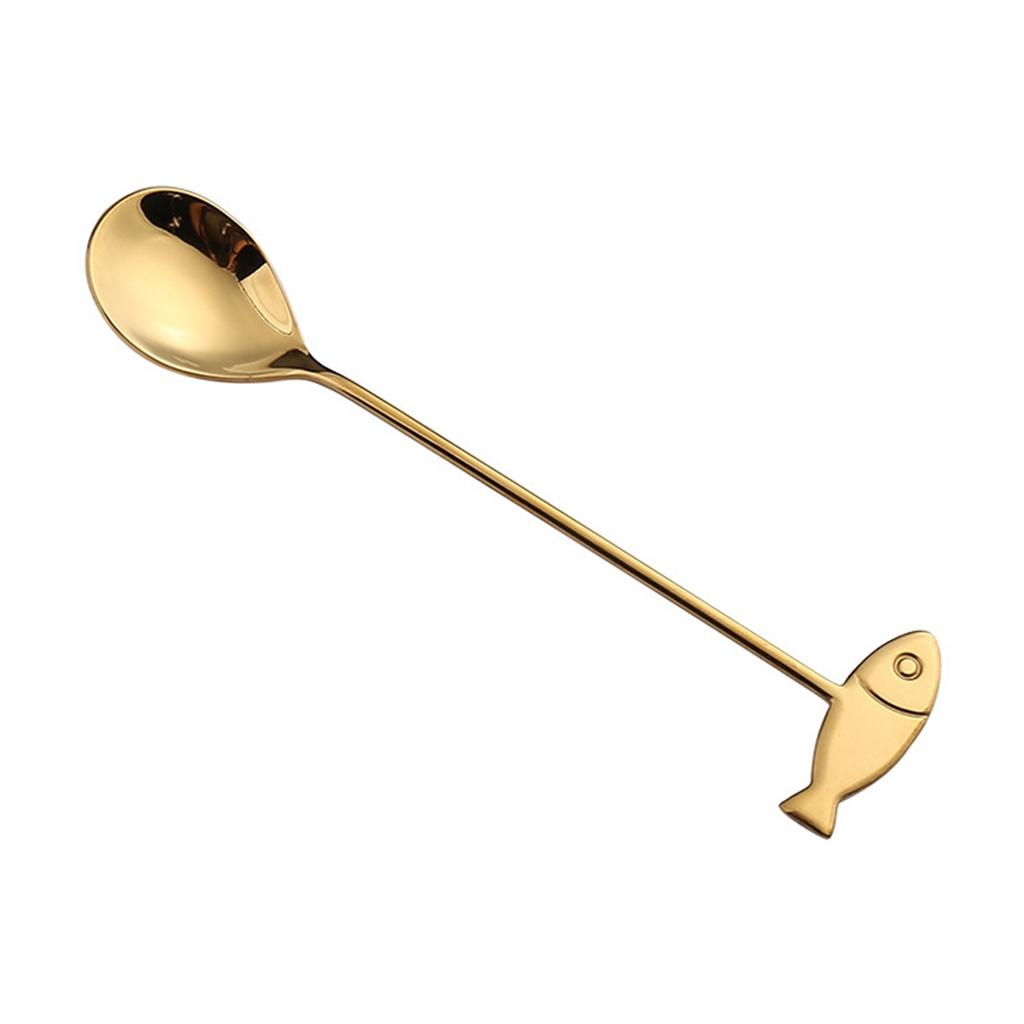 Cute Stainless Steel Mixing Home Drinking Stirring Tool Teaspoon Milk Spoon Coffee Accessories