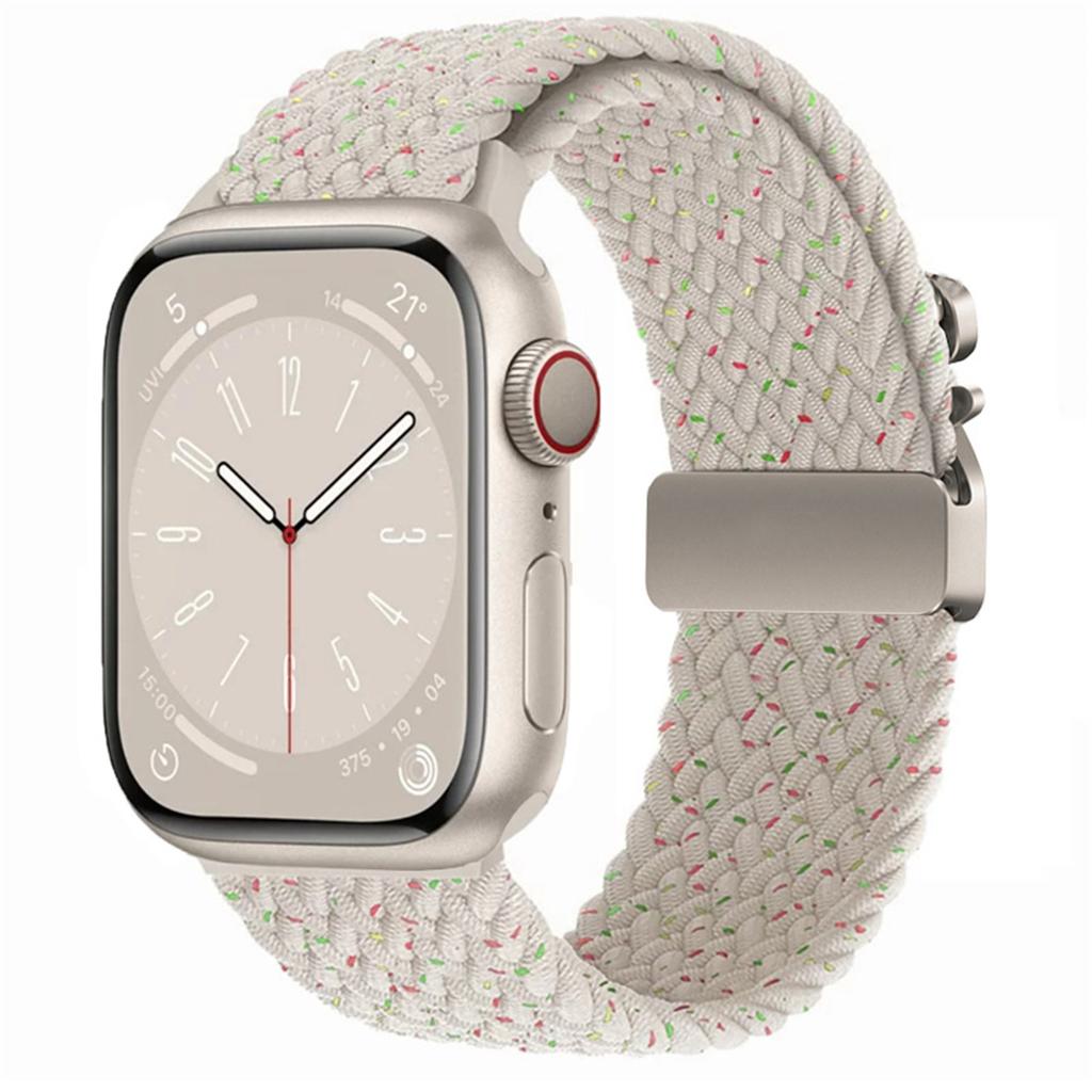 1Pcs Nylon Apple Watch Strap for Apple Watch S10 46mm 42mm Ultra 2 49mm 44 45 41 40 38mm Band for IWatch 10 9 6 5 SE 7 8 4 3 Smart Watch Accessories
