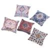 2Pcs 1/12 Dollhouse Miniature Furniture Toys Cute Bohemian Pillow Cushions For Sofa Couch Bed Accessories