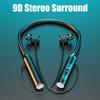 New Hanging Neck Wireless Bluetooth Headset Magnetic Suction Wireless Headphones Stereo Noise Reduction Sports Bluetooth Earphon