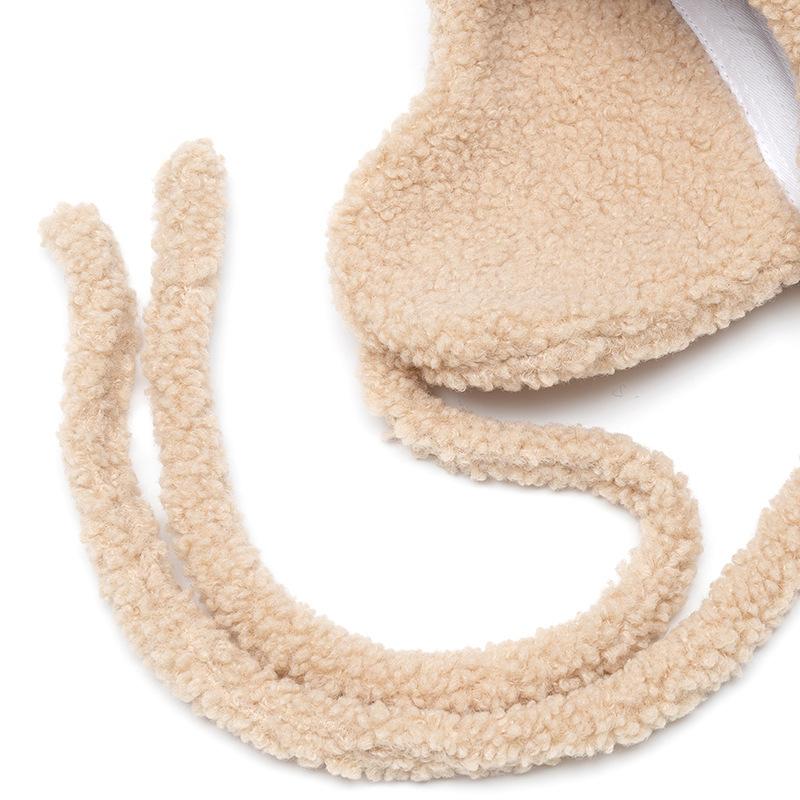 Бейсболка из овечьей шерсти, теплая кепка, женская плюшевая однотонная кепка для защиты ушей на осень-зиму