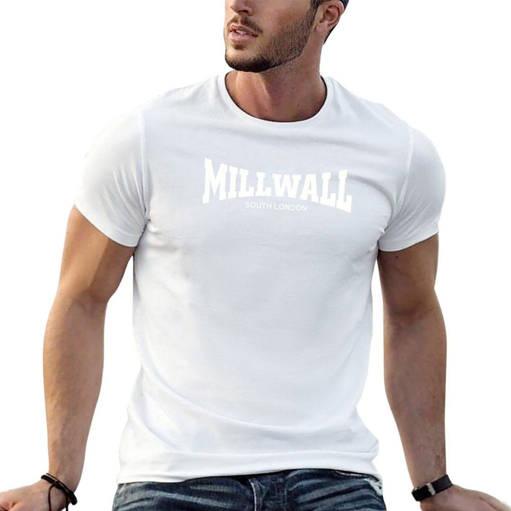 Millwall South London Tshirt Simple Casual Short Sleeve Cotton Tshirt