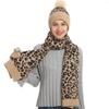 Women's And Men's Winter Fashion Warmth Cute Hat Scarf Gloves Casual Three Piece Set