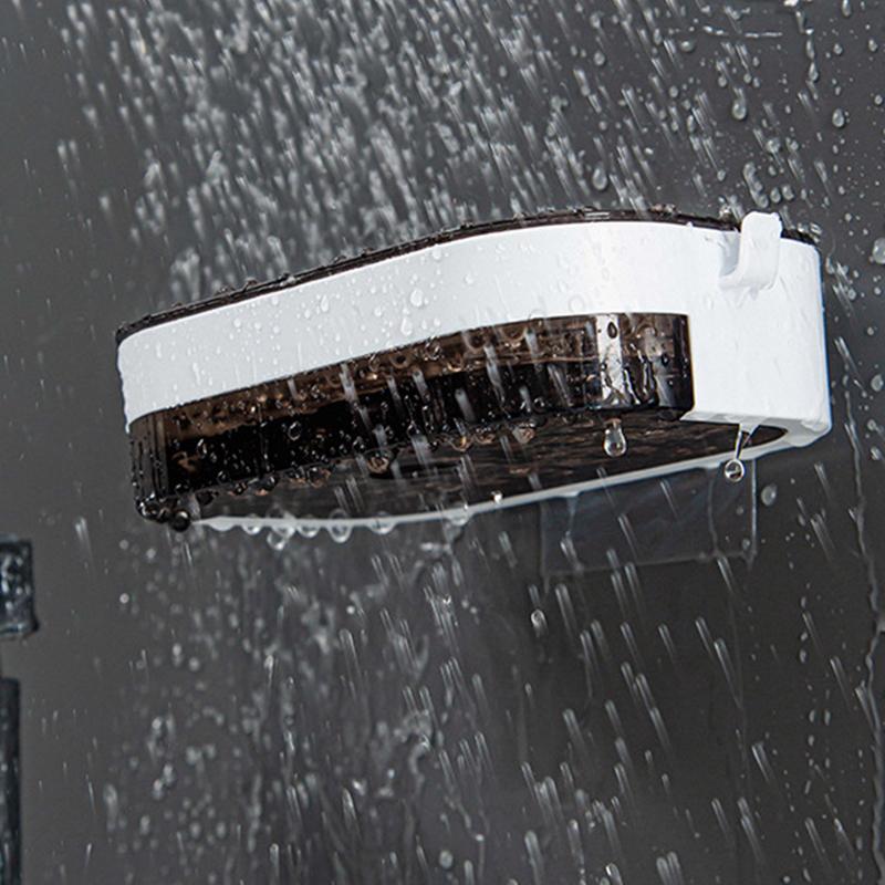 Модная настенная мыльница без отверстий, модная домашняя стойка для мыла, ящик для хранения с поддоном для слива, мыльница для слива, туалетный пластиковый держатель для мыла без следов