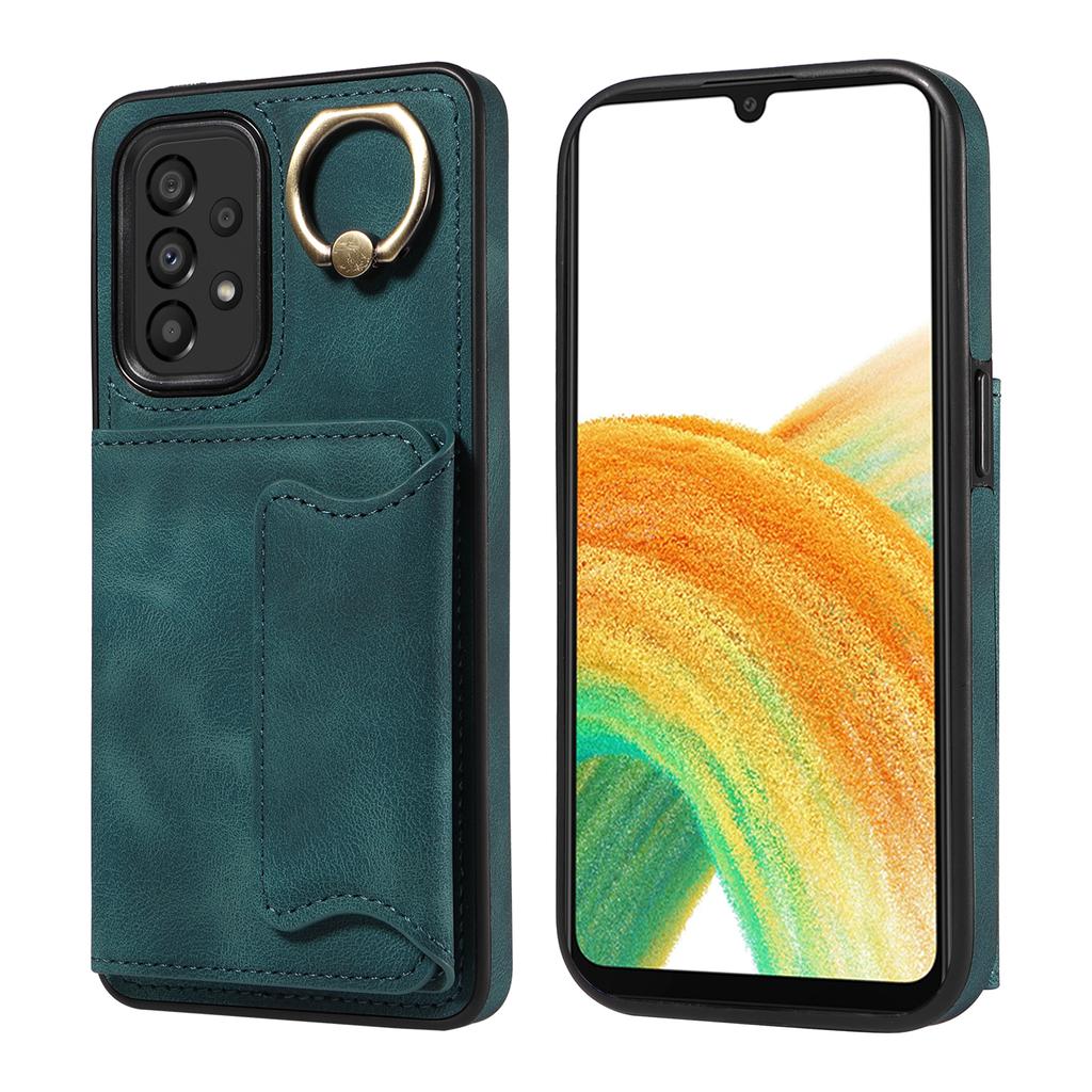 Чехол-книжка с кольцом-подставкой и слотами для карт для Samsung Galaxy A33 5G