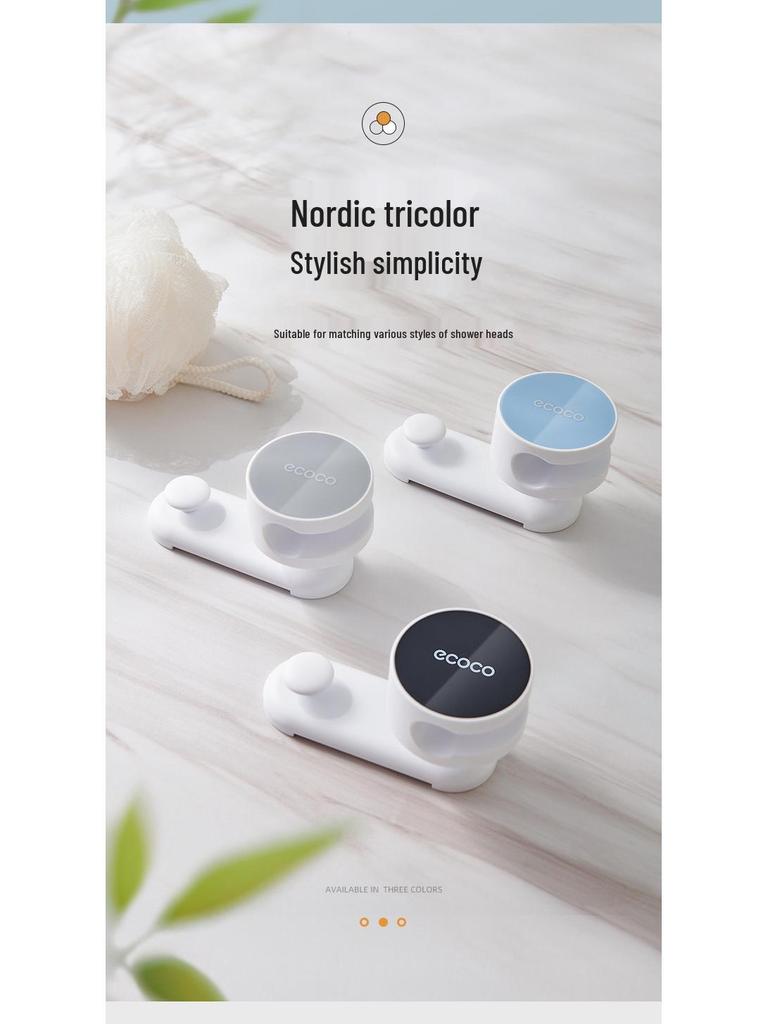 Регулируемый держатель для душевой лейки без сверления – Настенное крепление для ванной комнаты