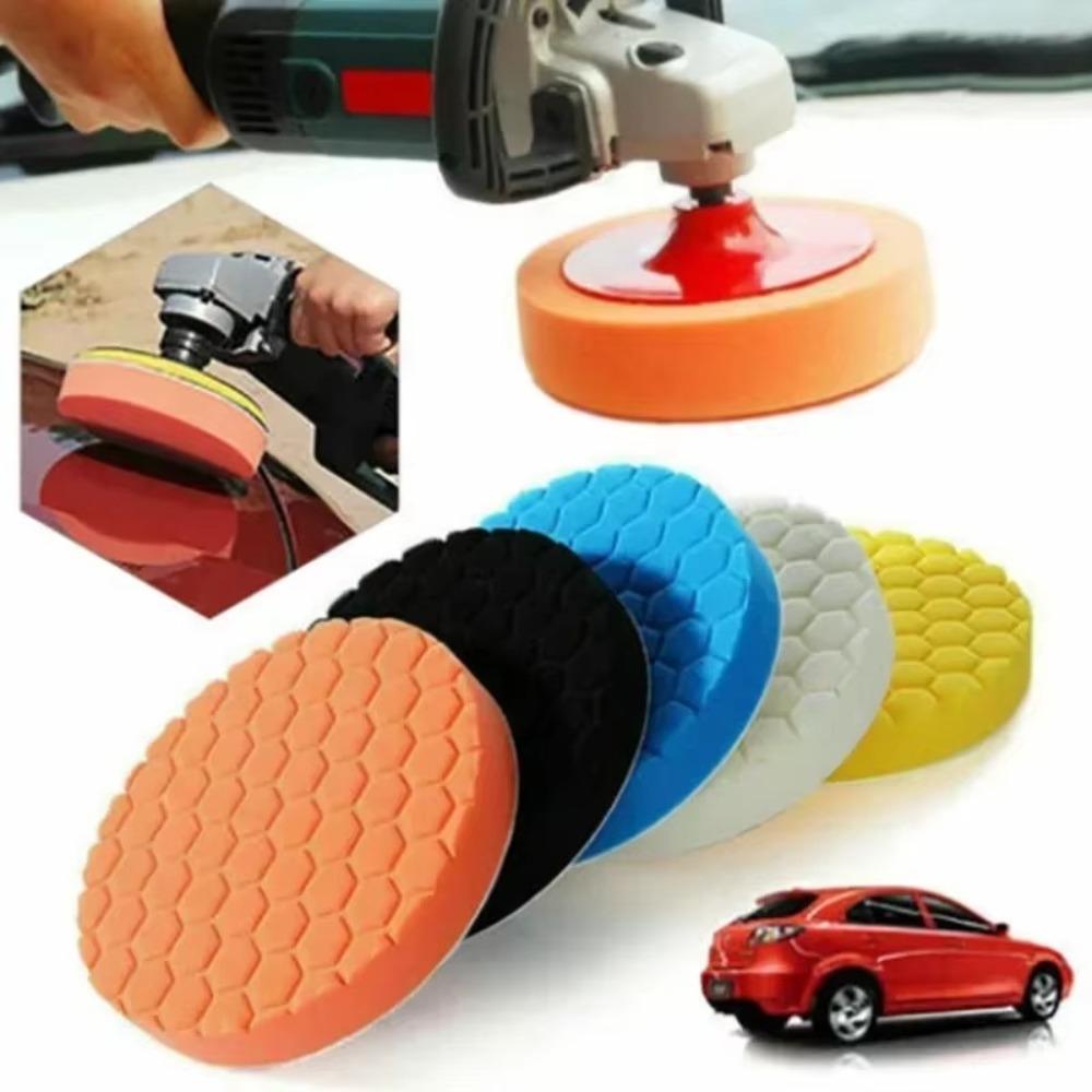5pcs/Set 3/4/5/6/7 Inch Car Polishing Pad Kit Polisher Waxing Pads for Car Polisher Dril