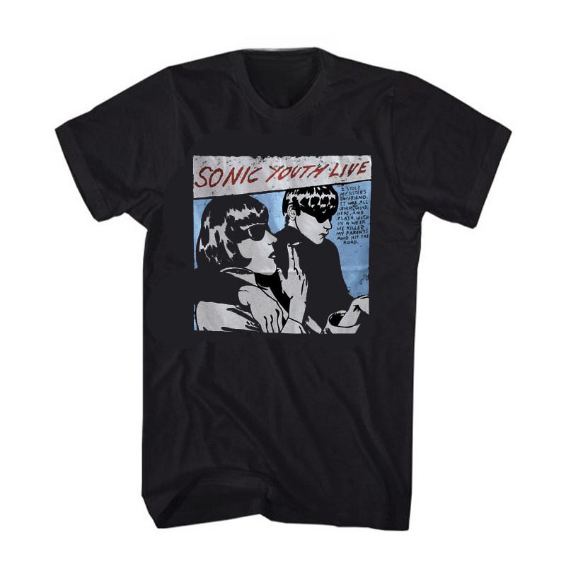 ZX SONIC YOUTH Футболка унисекс с логотипом группы Sonic Youth, Рок, Панк, Повседневная, Мужская и Женская, Люксовый бренд группы, Верх