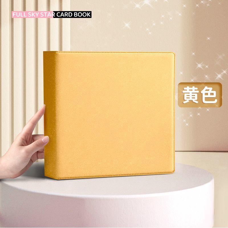 Sunwood Искрящийся PU Папка-регистратор A4/A5 Kpop Коллекционный альбом для фотокарточек Большой держатель для карт Макарон PU Кожаный Альбом для фото айдолов