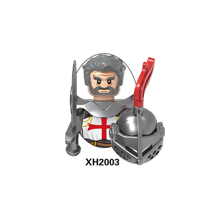 Средневековая больница Львиное сердце, тевтонская империя тамплиеров, модель Золотого рыцаря, блоки, набор кирпичей, игрушки для детей X0348