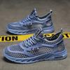 New Men's Mesh Sneakers 2025 Summer Mesh Sports Breathable Casual Shoes Comfortable Men's Tennis Shoes Lightweight Running Shoes