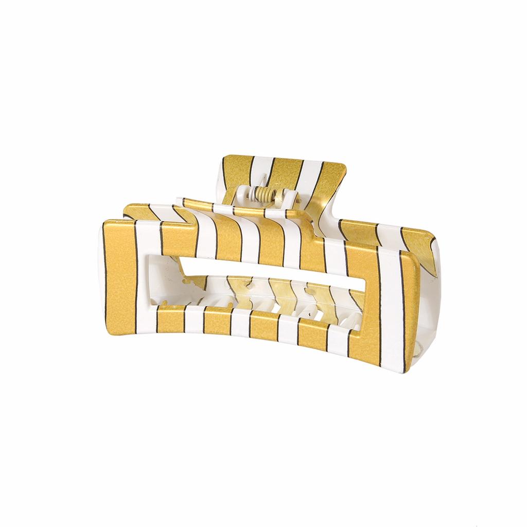 Vintage Leopard Print Plastic Hair Claw Clip 10 5CM Large Size Water Transfer Printing New Cross Border Fashion Hair Accessory