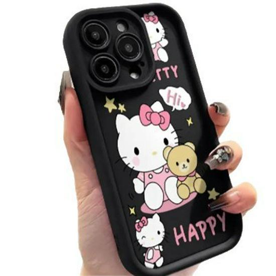 Розовый чехол для телефона Hello Kitty для Apple 17 Pro Max/16/15/14/12 Pro - Мягкий, Стильный и Персонализированный Чехол
