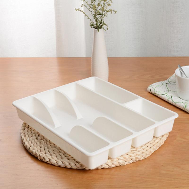 Кухонный ящик Органайзер для столовых приборов Держатель для серебра Разделитель для кухонной утвари Коробка Пластиковый лоток для хранения столовых приборов Принадлежности для дома и ресторана