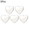 5PCS Christmas Ball Multifunctional Transparent Plastic Christmas 8cm Ball Heart Shaped Fillable Christmas Ball DIY Crafts Tree Ornaments AVE