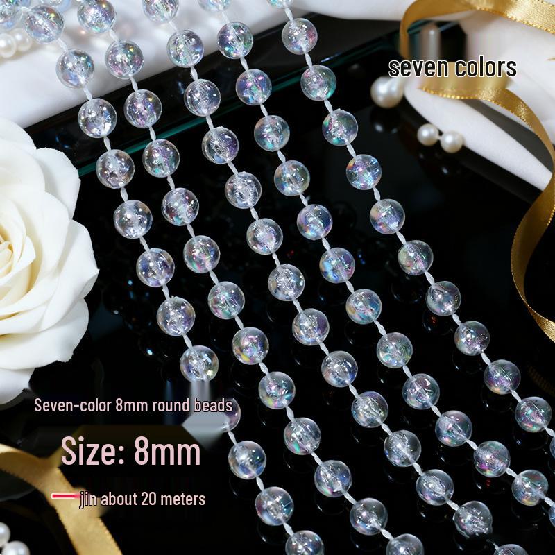 Акриловые бусины НЛО 10 мм для свадебной гирлянды, украшения прохода или люстры