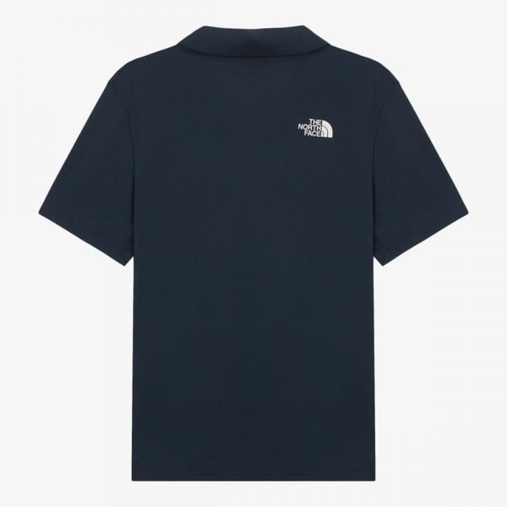 The North Face Nt7pS10b Мужская футболка-поло с коротким рукавом для восстановления, темно-синяя