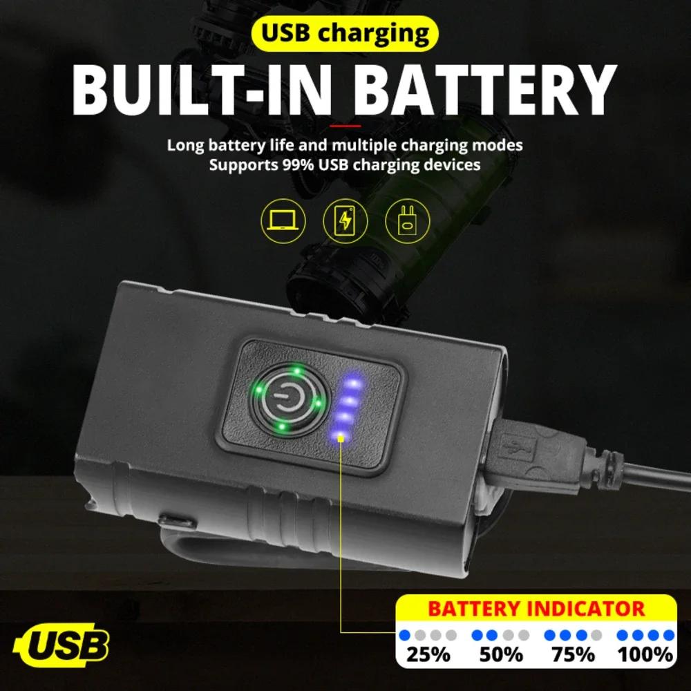 Велосипедный фонарь 2T6 LED передний USB перезаряжаемый горный велосипедный фонарь 1000LM велосипедный фонарь фонарь велосипедные аксессуары задний фонарь