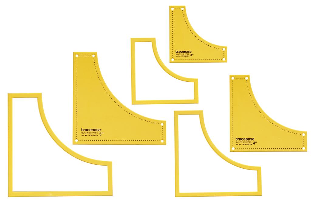 Traceease Набор трафаретов для лоскутного шитья Drunkard's Quilting Template Stencils Set of 3, 3"/4"/5" дюймов DIY Sewing Quilt лоскутные шаблоны для лоскутного шитья-T9