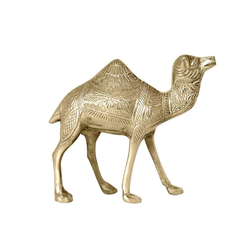 Латунная статуэтка верблюда | Высота-16 см прибл. | Васту-идол для дома и офиса | Зональное размещение-Запад/СЗЗ | Статуэтка верблюда для Васту