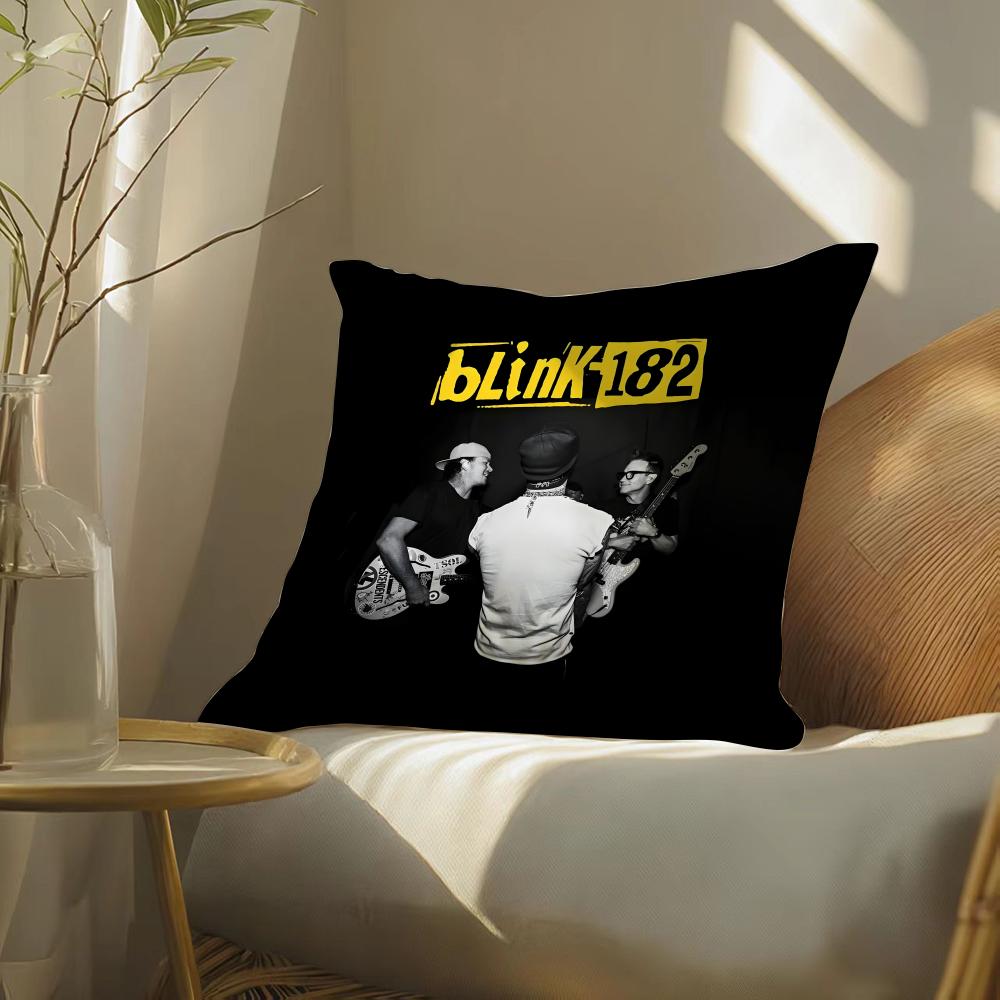 B-Blink 182 Чехол-подушка Мягкий коротковорсовый чехол для подушки Гладкая уютная текстура Эстетичный чехол для подушки Домашний декор