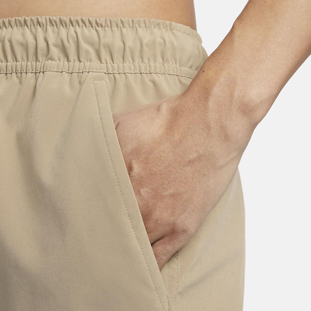 Nike Solid Color Training Straight-Leg Drawstring Mid-Waist Casual Shorts Men Bottoms Khaki DV9335-247