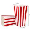 12/24pcs Popcorn Box Buckets Fries Cup Movie Night Kids Birthday Party Favors Snack Container Bag Wedding Christmas Supplies