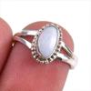 Natural Australian Opal Gemstone Handmade 925 Solid Silver Gift Ring S.5.5 Q4P23