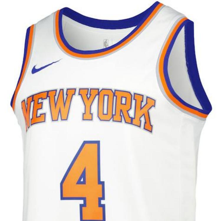 Nike NBA Letter and Number Logo Print Basketball Jersey, Fan Edition, Derrick Rose No. 4 Men Tops White DN2087-101