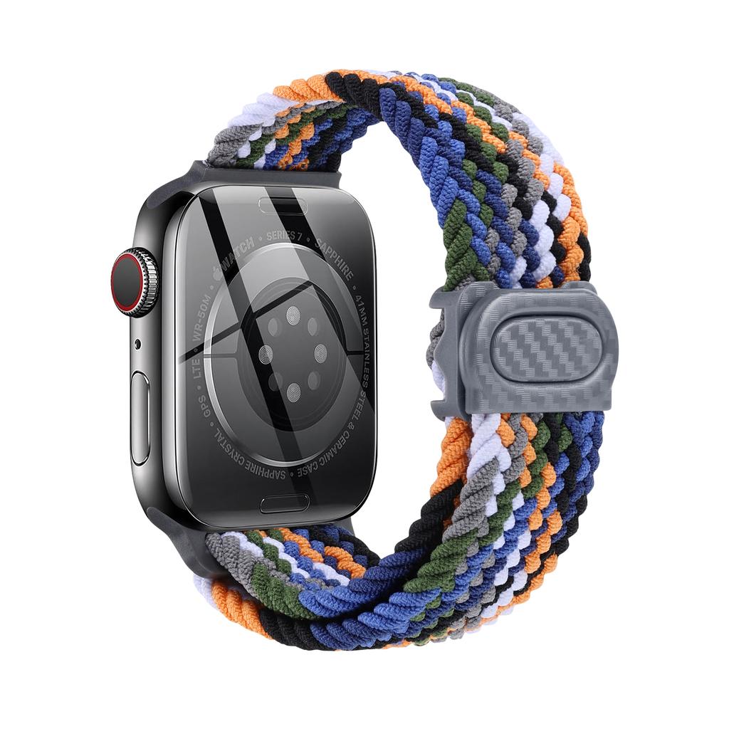 Плетеный ремешок для Apple Watch Series 10 9 8 7 6 5 4 se Ultra 2 49мм 46мм 42мм 44мм 40мм 45мм 41мм Correa Браслет Ремешки iWatch