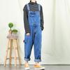 Джинсы для мужчин, мужские джинсовые комбинезоны, корейская версия комбинезонов для инструментов, мужские цельные нагрудники, синие джинсовые брюки
