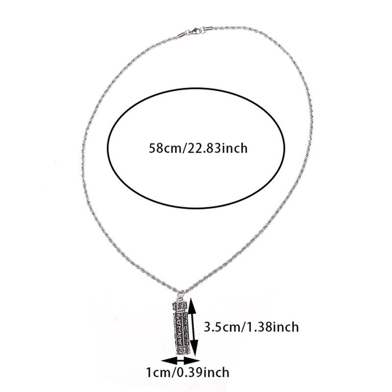 Мини-коробка для таблеток с подвеской из нержавеющей стали, водонепроницаемый чехол для кемпинга, путешествий, отдыха на природе, портативный чехол для таблеток с модным ожерельем-цепочкой