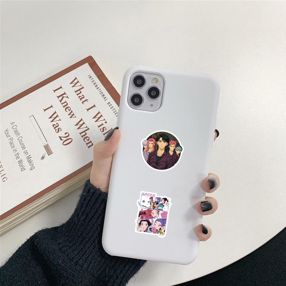 50 New Cross-border Kpop Demon Hunters Stickers for Personalized Graffiti Decoration of Mobile Phone Water Cups and Waterproof Stickers