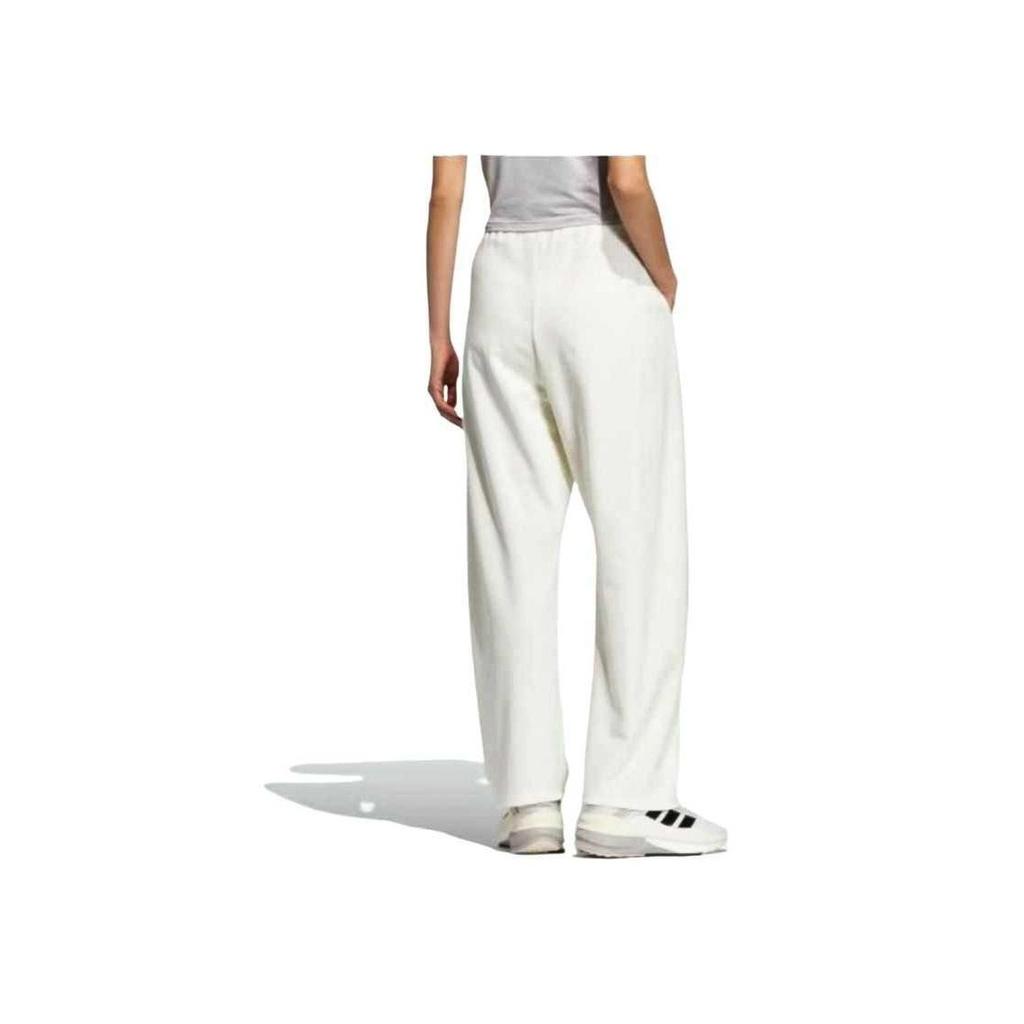 Adidas SS25 Comfortable Breathable Soft Skin-Friendly Casual Pants Women Bottoms Han-Jade-White JZ1583