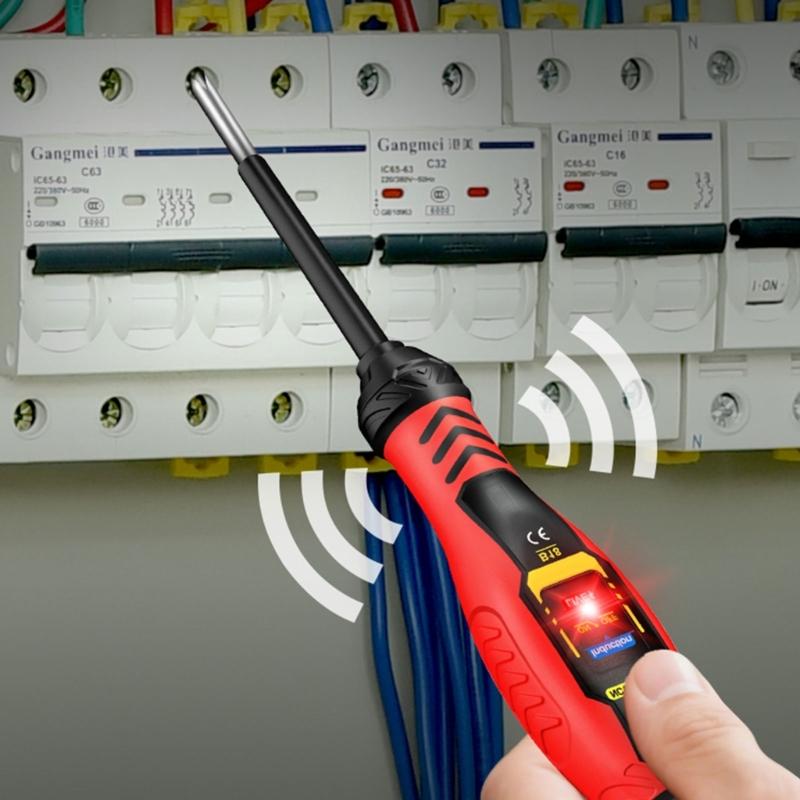 Digital Voltage Tester Pen Not Contact Detection with LED Indicator Buzzers Alarm for Circuit Breaker Live Wire Testing