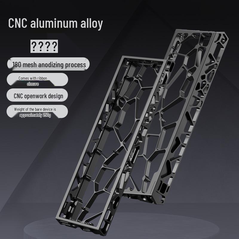 Корпус клавиатуры из анодированного алюминиевого сплава H60: Полый корпус для моделей с магнитной осью Wooting/MAD60/WIN60