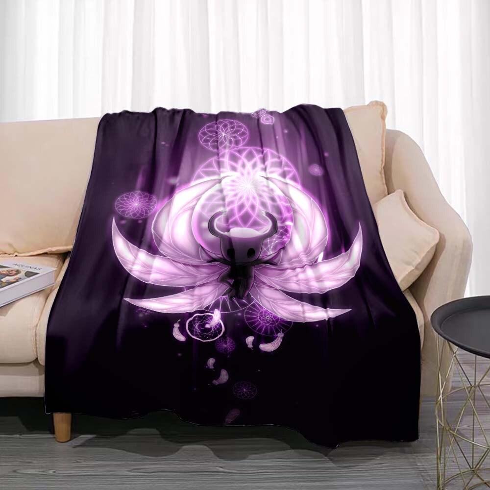 Одеяло Hollow Knight, игровое фланель, новинка, теплая фланель из микрофибры, прочная для детей и взрослых, дорожное покрывало, чехол для дивана